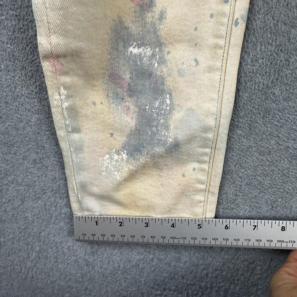 Polo Ralph Lauren Jeans Womens 30 High Rise Ankle Tompkins Skinny Paint Splatter - Picture 9 of 13